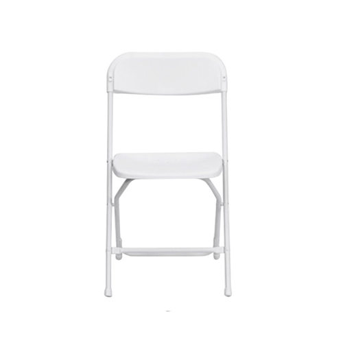 Lancaster Table & Seating White Textured and Contoured Folding Chair