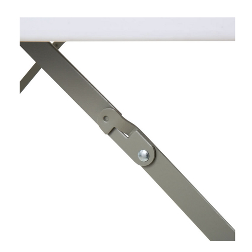 Lancaster Table & Seating 34" Square Granite White Heavy Duty Blow Molded Plastic Folding Table
