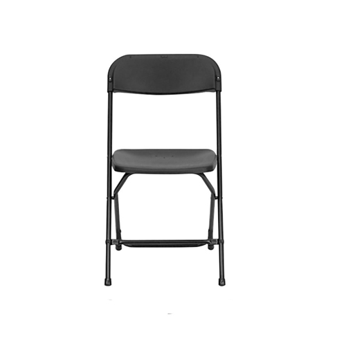 Lancaster Table & Seating White Textured and Contoured Folding Chair