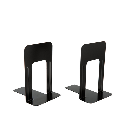 MMF Industries 241009104 Steelmaster 9" Black Steel Deluxe Bookends