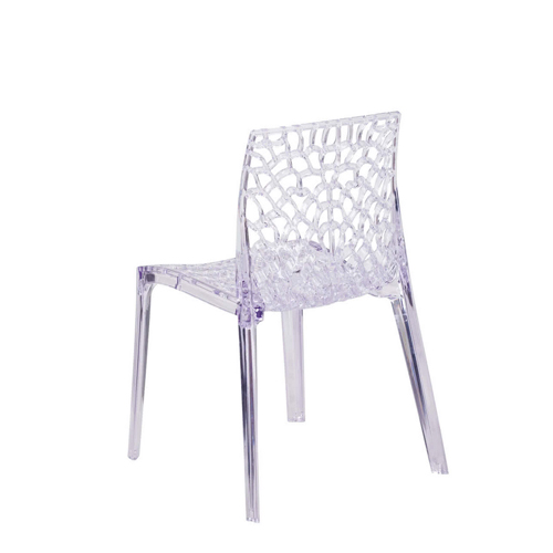 Flash Furniture FH-161-APC-GG Vision Transparent Polycarbonate Outdoor / Indoor Stackable Side Chair